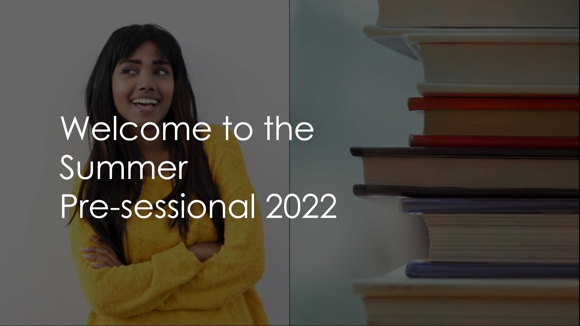 Dummy video preview image for video: Welcome to the Summer Pre-sessional