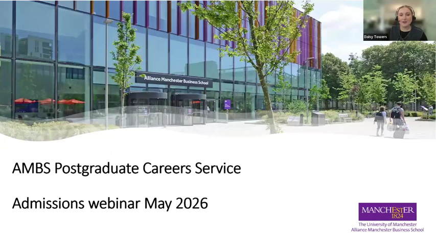 Dummy video preview image for video: AMBS PG Careers Service Webinar - May