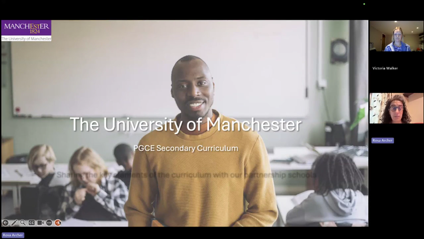Dummy video preview image for video: The PGCE Secondary Curriculum at UoM