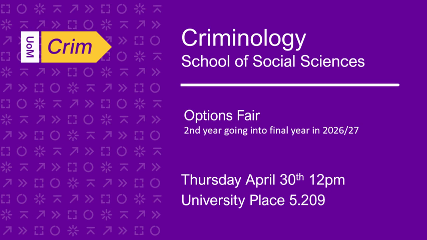 Dummy video preview image for video: BA Criminology options meeting - year two to year three
