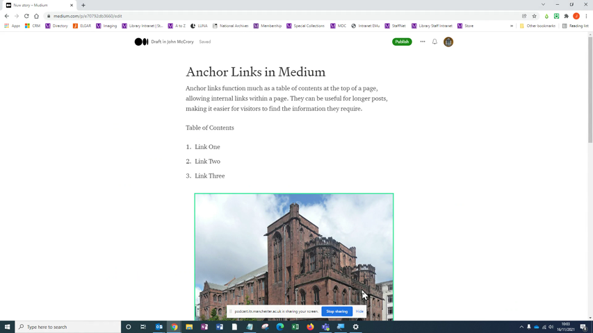 Dummy video preview image for video: Creating Anchor Links in Medium