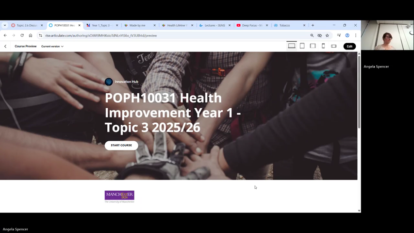 Dummy video preview image for video: Seminar 3 Year 1 Health Improvement